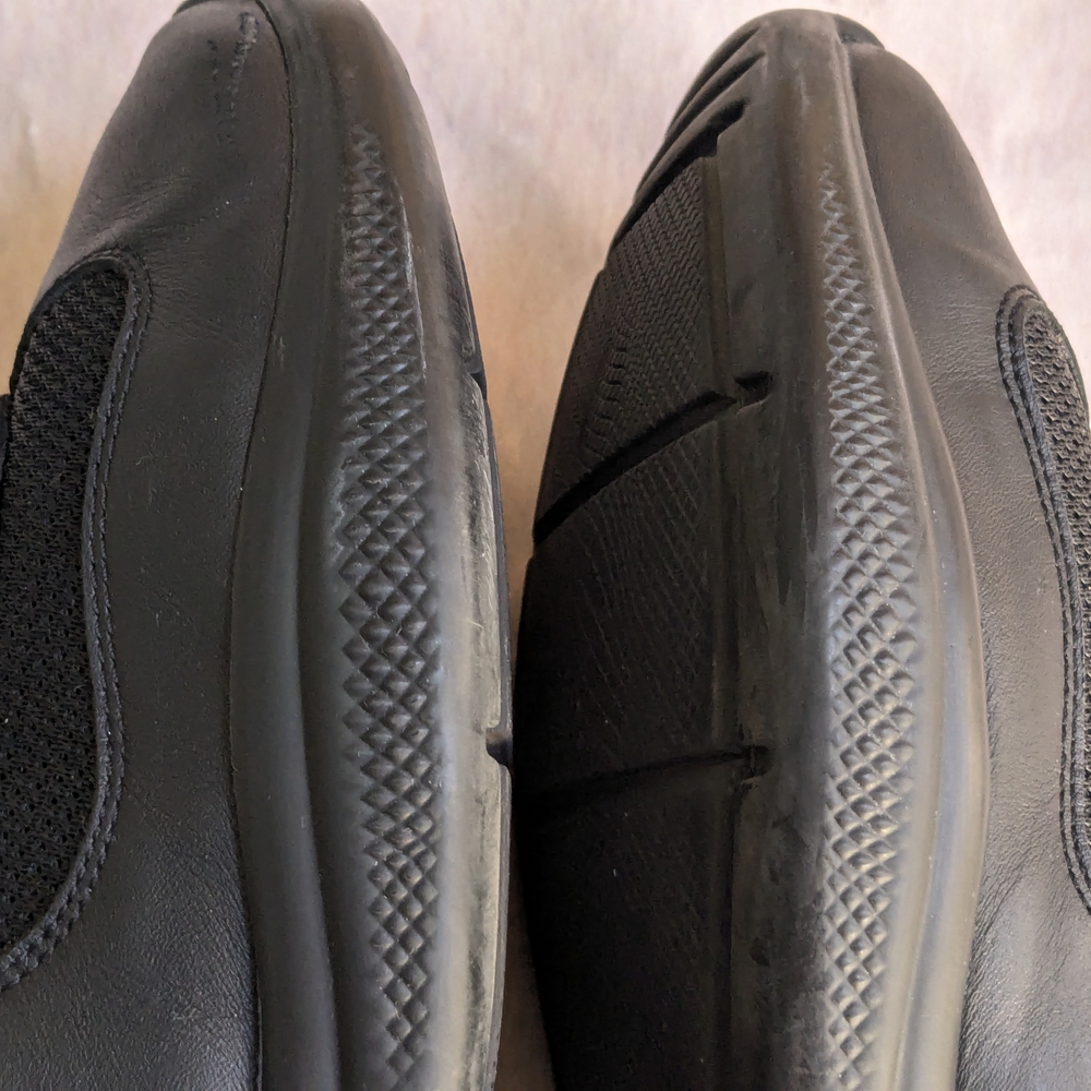Prada America's Cup Sneakers Black Red Men 10.5 Leather - Picture 7 of 16